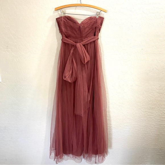 Jenny Yoo Aiden Convertible Gown Women’s Size 10 Strapless Sweetheart Dusty Pink - Picture 5 of 10